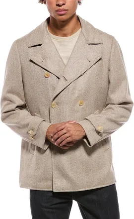 Isaia Cashmere Peacoat