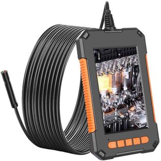 Elle C&aacute;mara De Inspecci&oacute;n Endosc&oacute;pica De 10 M - Doble Lente 1080p Hd - Pantalla Lcd De 4,3 Pulgadas - Resistencia Al Agua Ip67 - 8 Luces Led Ajustables