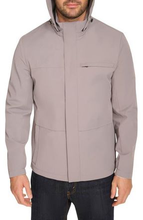 Cole Haan Hooded Windbreaker Jacket in Grey at Nordstrom, Size Xx-Large