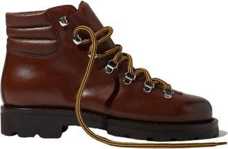 Scarosso Catherine veterlaars - Dames - Veterlaarzen - Bruin - 38 1/2 EU - Leer - Schoenen