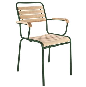 Schubiger M&ouml;bel Holzlatten-Stuhl Rigi mit Armlehnen