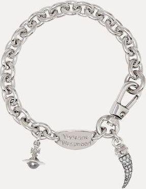Vivienne Westwood Man. Ernest Bracelet Platinum-black-patina-white-cz-grey-pearl Platinum-black-patina-white-cz-grey-pearl Men