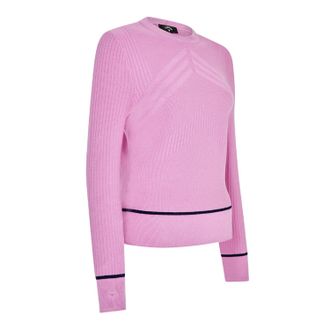 Callaway Dames Chevron Geribbelde Slim Sweater Top (Orchid)