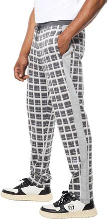 Sergio Tacchini Damarindo Check Track Pant in Quiet Grey at Nordstrom, Size Xxx-Large