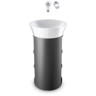 Duravit Duravit - White Tulip, Mueble De Lavabo De Pie, Ancho 350 X Fondo