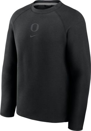 Nike Oregon Tech Fleece Nike Mens College Pullover Crew in Black | 05L6912ZUON-9X6