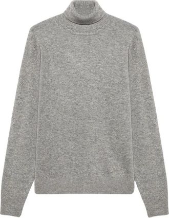 Brooks Brothers Lichtgrijze wollen kasjmier blend coltrui - Heren - Coltruien - Grijs - L - Wol - Truien & Vesten