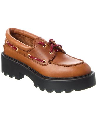 Miu Miu Logo Leather Loafer