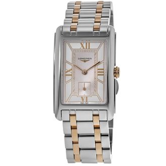 Longines DolceVita White Dial Steel and Rose Gold Womens Watch L5.255.5.75.7
