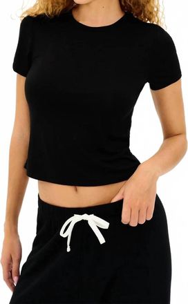 SPLITS59 Jennie Jersey Tee In Black