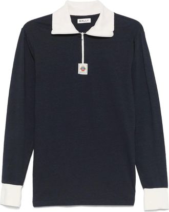 Bally Trui met logopatch - Blauw