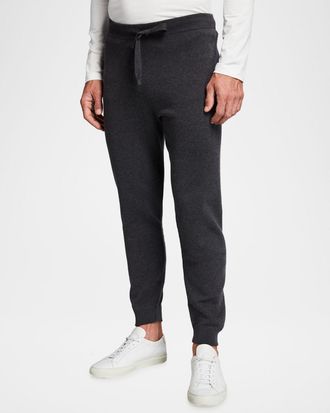 Corneliani Men & apos;s Solid Track Suit Pants
