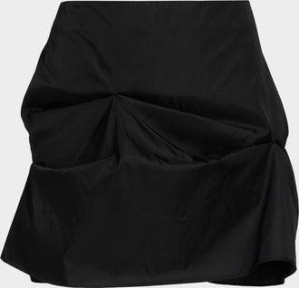 Ganni Duchesse Satin Mini Skirt