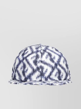 Fendi silk logo print baseball cap