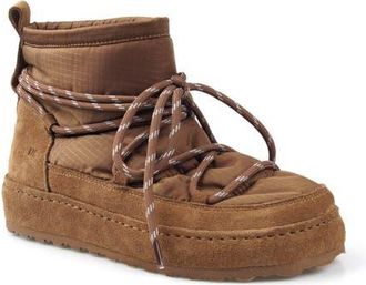 National Comfort Lace-Up Bootie in Tan Suede at Nordstrom, Size 11