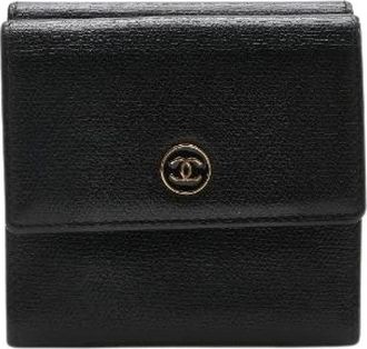 Chanel Pre-owned Wallets, female, Black, Size: ONE SIZE Pre-owned Leather wallets