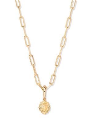 Brook & York Aries Zodiac Charm Paperclip Necklace in Gold/leo at Nordstrom