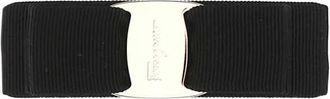 Ferragamo Black Fabric Vara Hair Clip