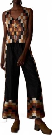 All That Remains Beatrix Silk Pants In Noir