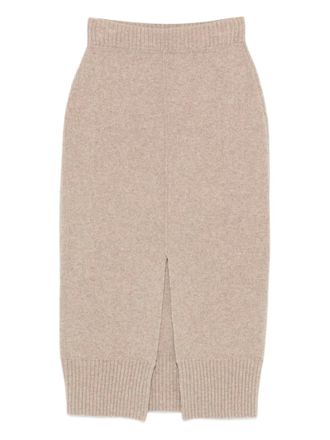 Tela wool midi skirt - Neutrals