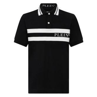 Philipp Plein Polo Shirt Ss Logo - - Tops - Uomo - Nero - 3XL