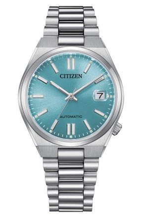 Citizen TSUYOSA Automatic Bracelet Watch, 37mm in Silver-Tone Sky Blue at Nordstrom