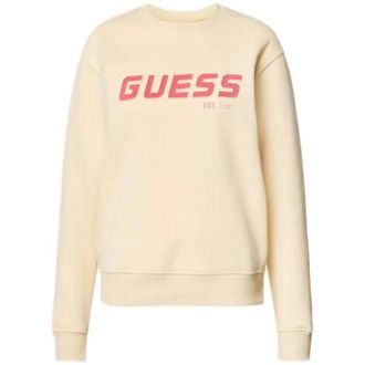 Guess Crewneck Sweatshirt - Dames - Sweatshirts - Beige - XL - Katoen - Hoodies & sweatvesten