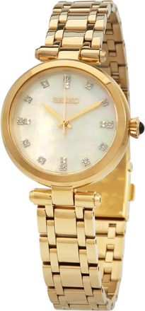 Seiko Quartz Crystal White Dial Ladies Watch SRZ536P1