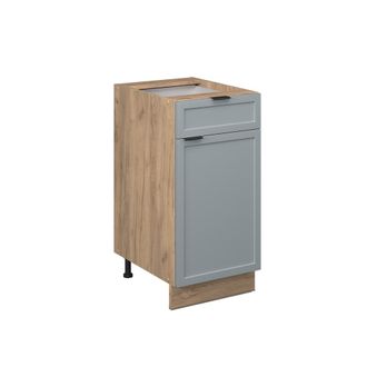 Vicco Mueble Bajo De Cocina Fame-line, Azul Claro-gris, 40 Cm Sin Encimera