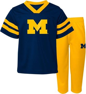 Outerstuff Infant Michigan Wolverines Two-Piece Red Zone Jersey & Pants Set in Navy at Nordstrom, Size 24M