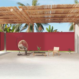 vidaXL Toldo Lateral Retr&aacute;ctil Rojo 220x1200 Cm Vidaxl