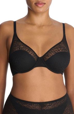 Natori Pretty Smooth Underwire Seamless Bra in Black at Nordstrom, Size 32Ddd