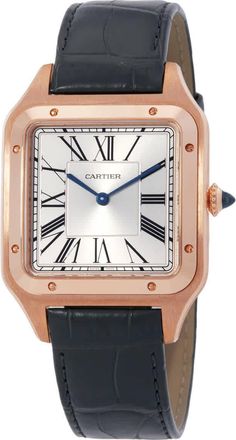 Cartier Santos-Dumont Silver Dial Mens Watch WGSA0032