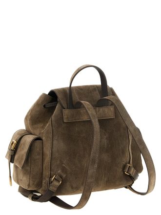 Brunello Cucinelli Sartorial Suede Backpack - Taupe