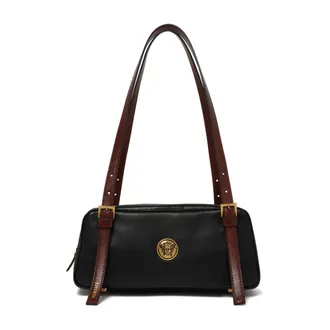 Versace Dames, Tassen, Zwart, Maat: ONE Size Leer