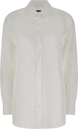 Dolce & Gabbana Martini Shirt - Dames - Overhemden - Wit - M - Katoen - Overhemden
