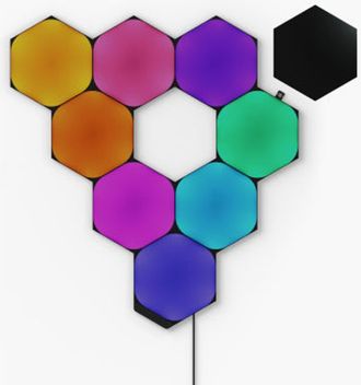 Nanoleaf Shapes Limited Edition Ultra Black Hexagons Smarter Kit in Multicolor at Nordstrom