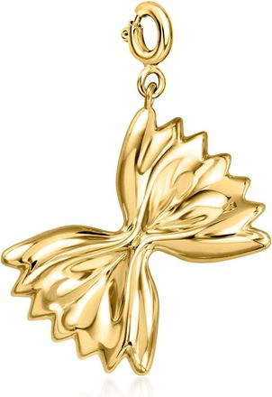 Ross-Simons 18kt Gold Over Sterling Bowtie Pasta Charm