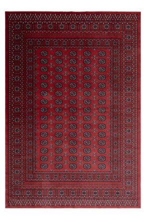 Kukoon Red Low Pile Traditional Persian Style Velvet Texture Area Rug | Size: 240 cm x 330 cm