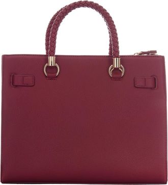 Liu Jo Womens Satchel M Brick Red Polyurethane Handbags Hand Bags