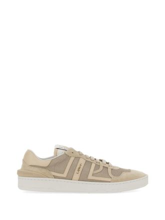 Lanvin Beige Lace Up Sneakers