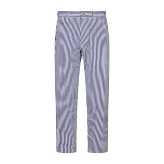 Comme Des Gar&ccedil;ons Gestreepte katoenen broek - Heren - Broeken - Blauw - Maat: M Katoen