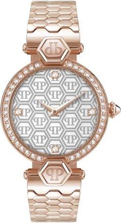 Philipp Plein Plein Couture Bracelet Watch, 32mm in Ip Rose Gold at Nordstrom Rack