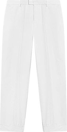 Dondup Pantalone in Cotton Melange - Heren - Chinos - Wit - W30 - Katoen - Broeken