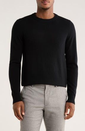 Nordstrom Cashmere Crewneck Sweater in Black Caviar at Nordstrom Rack, Size Xx-Large