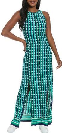 London Times Carwash Sleeveless Maxi Dress in Mint/Green at Nordstrom Rack, Size 16