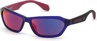 adidas OR0021 81U Mens Sunglasses Purple Size 58
