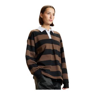 Cynthia Rowley Striped Cotton Rugby Shirt - Dames - Polos - Veelkleurig - M - Tops