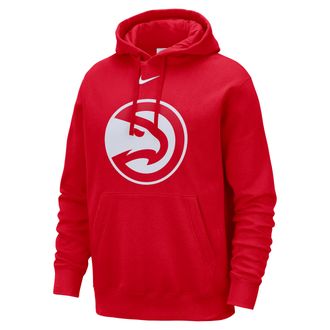 Nike Atlanta Hawks Club Nike Mens NBA Pullover Hoodie in Red | HM9868-657