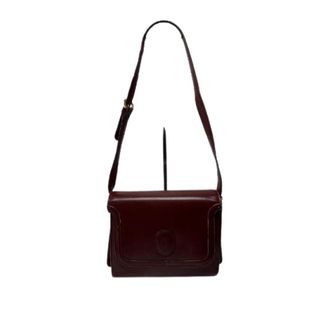 Cartier Pre-owned Leather Shoulder Bag - Dames - Vintage Schoudertas - Rood - ONE Size - Leer - Vintage
